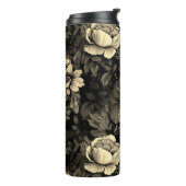 セピアトーンヴィンテージフローラプリント タンブラー (回転左)