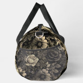 セピアトーンヴィンテージフローラプリント ダッフルバッグ (右)