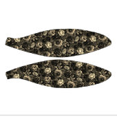 セピアトーンヴィンテージフローラプリント ミニバスケットボール (パネル)