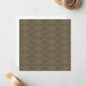 セピアトーン催眠ダイヤモンドモダンアーポップ・アートのト ノートカード (正面/裏面インサイチュ)