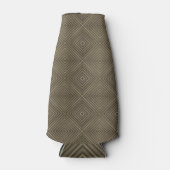 セピアトーン催眠ダイヤモンドモダンアーポップ・アートのト ボトルクーラー (正面)