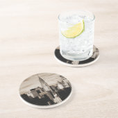 セピアニューヨークシティインクスケッチ コースター (側面)