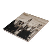 セピアニューヨークシティインクスケッチ タイル (側面)