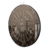 セピアニューヨークシティスカイライン ダーツボード (正面右)