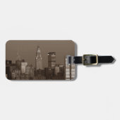 セピアニューヨークシティスカイライン ラゲッジタグ (正面横)