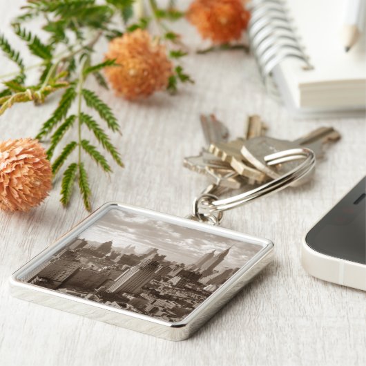 セピアニューヨークシティ キーホルダー (側面)