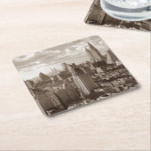 セピアニューヨークシティ スクエアペーパーコースター (アングル)
