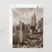 セピアニューヨークシティ ポストカード (正面/裏面)