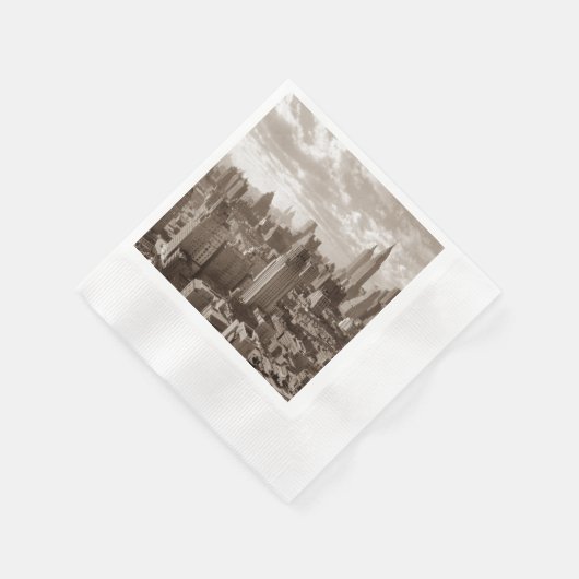 セピアニューヨークシティ 縁ありカクテルナプキン (角)