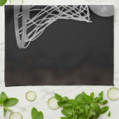 セピアバスケットボール キッチンタオル (折り畳み)