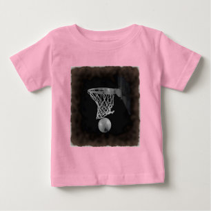 セピアバスケットボール ベビーTシャツ