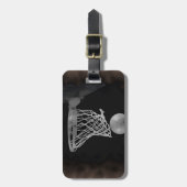 セピアバスケットボール ラゲッジタグ (正面縦)