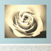 セピアバラ キャンバスプリント (インサイチュ (ウッドフロア))