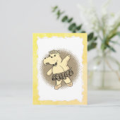 セピアバレリナヒッポチュオールド紙フレーム ポストカード (スタンド正面)