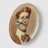 セピアビクトリアンハンサム ラージ壁時計 (傾斜)