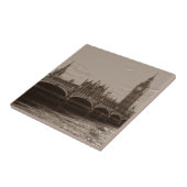 セピアビッグベンタワーパレスオブウェストミンスター タイル (側面)