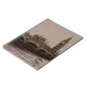 セピアビッグベンタワーパレスオブウェストミンスター ノートブック (左側)