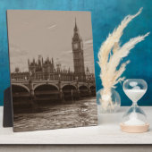 セピアビッグベンタワーパレスオブウェストミンスター フォトプラーク (側面)