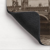 セピアビッグベンタワーパレスオブウェストミンスター マウスパッド (コーナー)