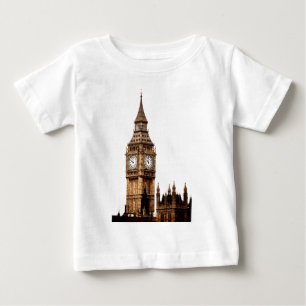 セピアビッグベンタワー ベビーTシャツ