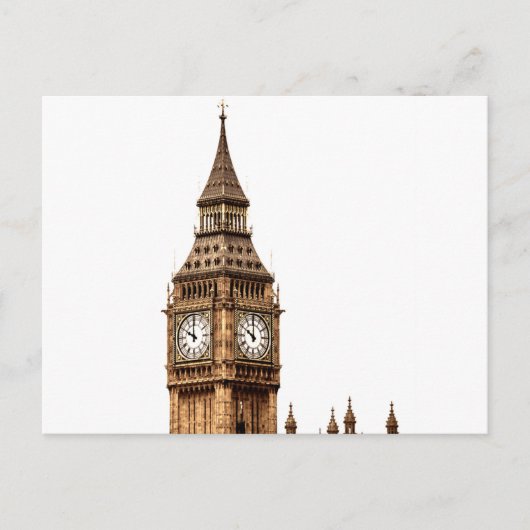 セピアビッグベンタワー ポストカード (正面)