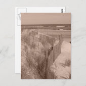 セピアビーチシーン ポストカード (正面/裏面)