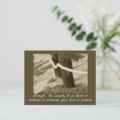 セピアビーチロープフォト強度定義 ポストカード (スタンド正面)