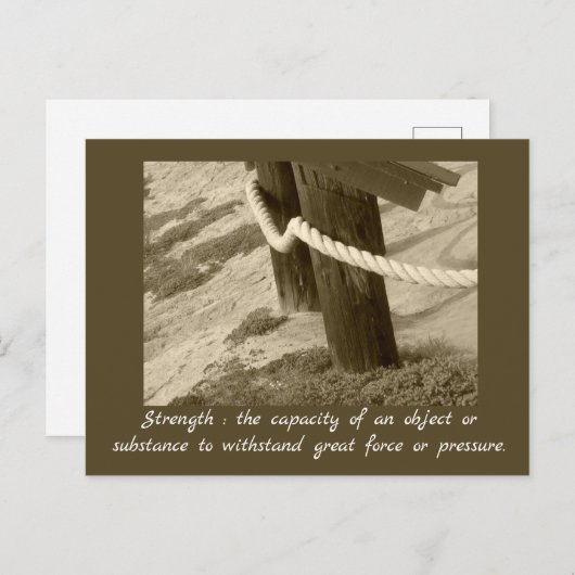 セピアビーチロープフォト強度定義 ポストカード (正面/裏面)