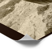 セピアビーチロープフォト ポスター (角)