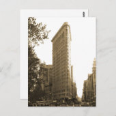 セピアフラットアイアン建物ファインアート写真はがき ポストカード (正面/裏面)