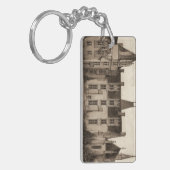 セピアフランスのトーンの美しいシャトー キーホルダー (正面左)