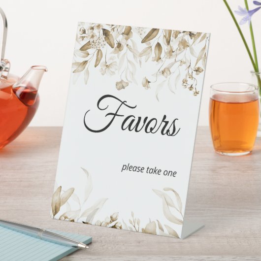 セピアフローラボホベイビーシャワーウィータブレスケープホテル 台座サイン (インサイチュ)