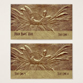 セピアブラウンデイジーフラワーアート (正面&裏面)