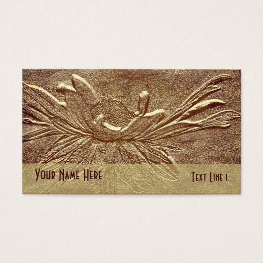 セピアブラウンデイジーフラワーアート (正面)