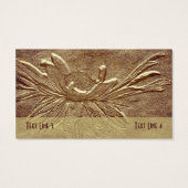 セピアブラウンデイジーフラワーアート (裏面)