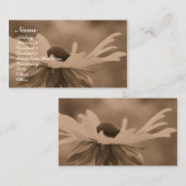 セピアブラックアイズスーザンフラワー名刺 名刺 (正面/裏面)
