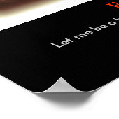 セピアブラックユニークウルフやる気を起こさせるハウズプリント ポスター (角)