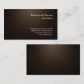 セピアプロフェッショナルシンプルモダンプレーン 名刺 (正面/裏面)