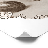 セピアペキンゲーゼポートレート ポスター (角)