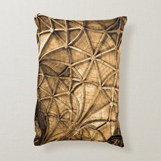 セピアポルトガルの天井 アクセントクッション (裏面(縦))