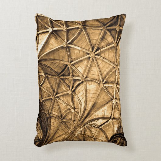 セピアポルトガルの天井 アクセントクッション (正面(垂直))