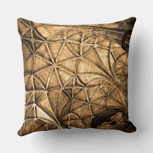 セピアポルトガルの天井 クッション (裏面)