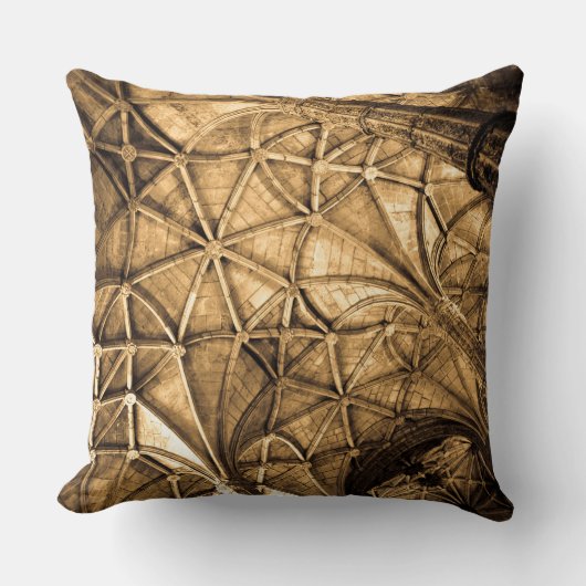 セピアポルトガルの天井 クッション (正面)