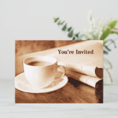 セピアモーニングニュース＆コーヒー ご招待 招待状 (スタンド正面)