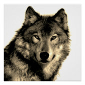 セピアユニークウやる気を起こさせるオフクリエイティブスクエア ポスター (正面)