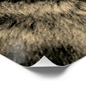 セピアユニークウやる気を起こさせるオフクリエイティブスクエア ポスター (コーナー)