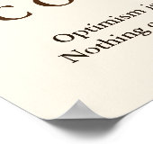 セピアランディングイーグルやる気を起こさせる自信引用文 ポスター (角)