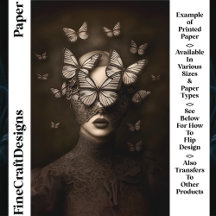 セピアレース&蝶ブラインドフォールドCR7クラフト紙