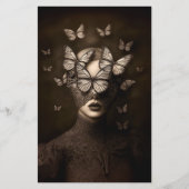 セピアレース&蝶ブラインドフォールドCR7クラフト紙 (正面)