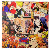 セピアロマンス漫画ブックカバージャムブルコラージュ タイル (正面)